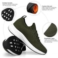 thumbnail image 2 of Zapatillas de tenis Puweco, ligeras, antideslizantes, para correr, color oliva 9US, 2 of 7