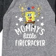 thumbnail image 3 of SpongeBob SquarePants - Mommy's Little Firecracker - Toddler And Youth Raglan Graphic T-Shirt, 3 of 6