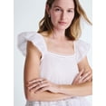 thumbnail image 4 of Scoop Women’s Flowy Lace Cotton Top, Sizes XS-XXL, 4 of 5