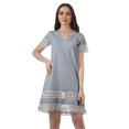 thumbnail image 1 of Moomaya Tenues d'Été Coton Flex Imprimées Robes Courtes pour Femmes Tenue Décontractée, 1 of 4