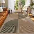 thumbnail image 5 of RUG ROBOT 5'x7' Easy Jute Rug, Washable Non Slip Area Rugs for Living Room, Modern Rainbow Indoor Outdoor Rugs, Farmhouse Carpet Natural Rug for Dining Room Bedroom Deck Porch, 5 of 10