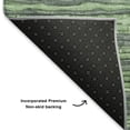 thumbnail image 5 of Addison Rugs Mayfield Premium Machine Washable Transitional Stripes Green Rectangle Rug, 10' x 14', 5 of 7