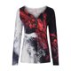 thumbnail image 4 of Ichuanyi liquidación de la cremallera impresa para mujeres con cuello en V camiseta de manga larga con cuello en V de manga larga para mujeres ICHUANYI WER202308240562, 4 of 6