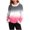 Hot Pink Sweatshirts, variant on Women's Crewneck Furry Gradient T-Shirt Long Sleeve Loose Crew Neck Pullover Tops Trendy Casual Tees Blouse Green Sweatshirts M