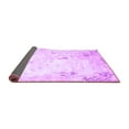 thumbnail image 2 of Ahgly Company Indoor Square Abstract Purple Contemporary Area Rugs, 5' Square, 2 of 4
