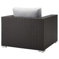 thumbnail image 3 of Ergode Sojourn Outdoor Patio Sunbrella Armchair - Canvas Gray, 3 of 4