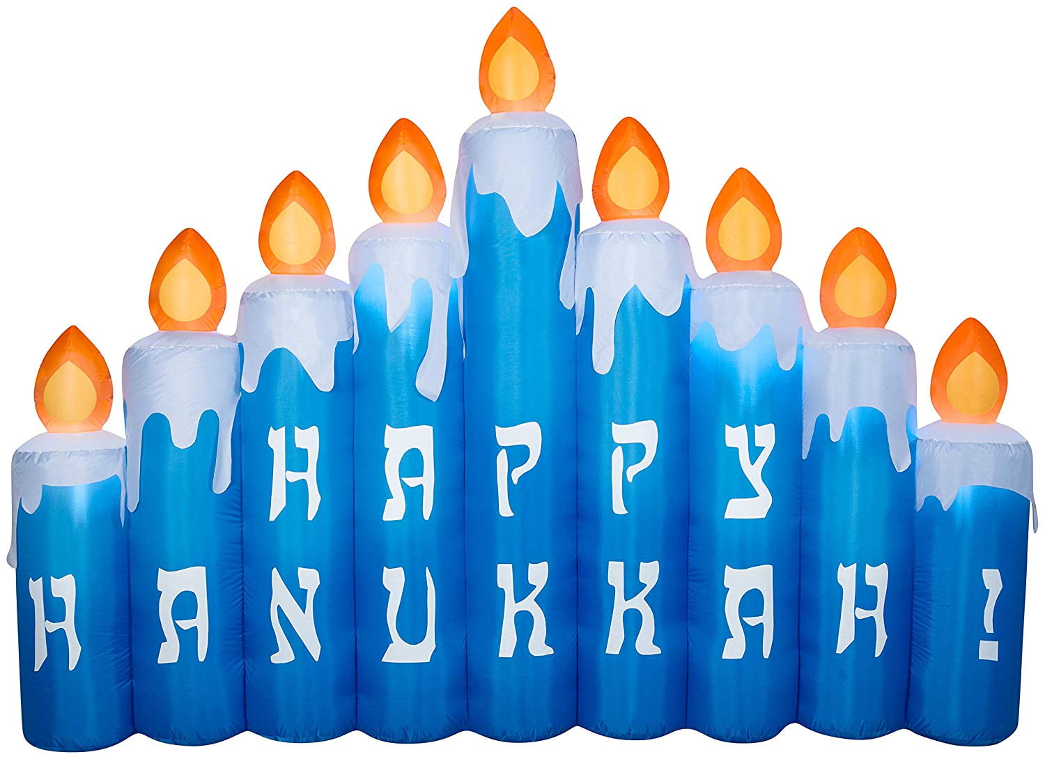 Gemmy Airblown Inflatable 8 1/2' Happy Hanukkah Candle