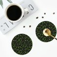 thumbnail image 5 of Pofeuu Cool Gamepad Print Leather Coasters Set of 6, Round Cups Mugs Mat Pad for Home Kitchen Heat Resistant Drink Coasters,Round Shape, 5 of 7