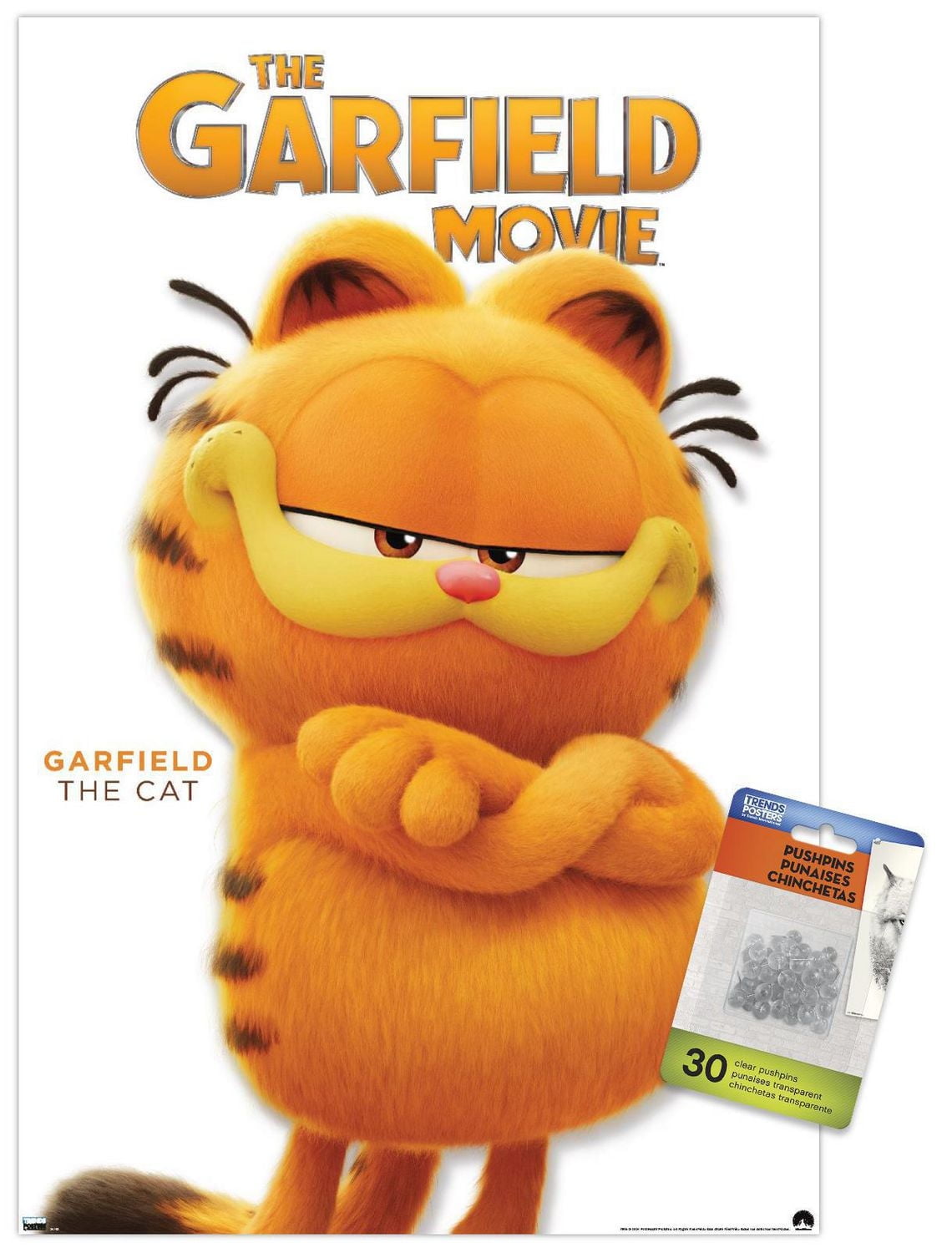 The Garfield Movie - Garfield Feature Series 24 Wall Poster with Magnetic Frame
