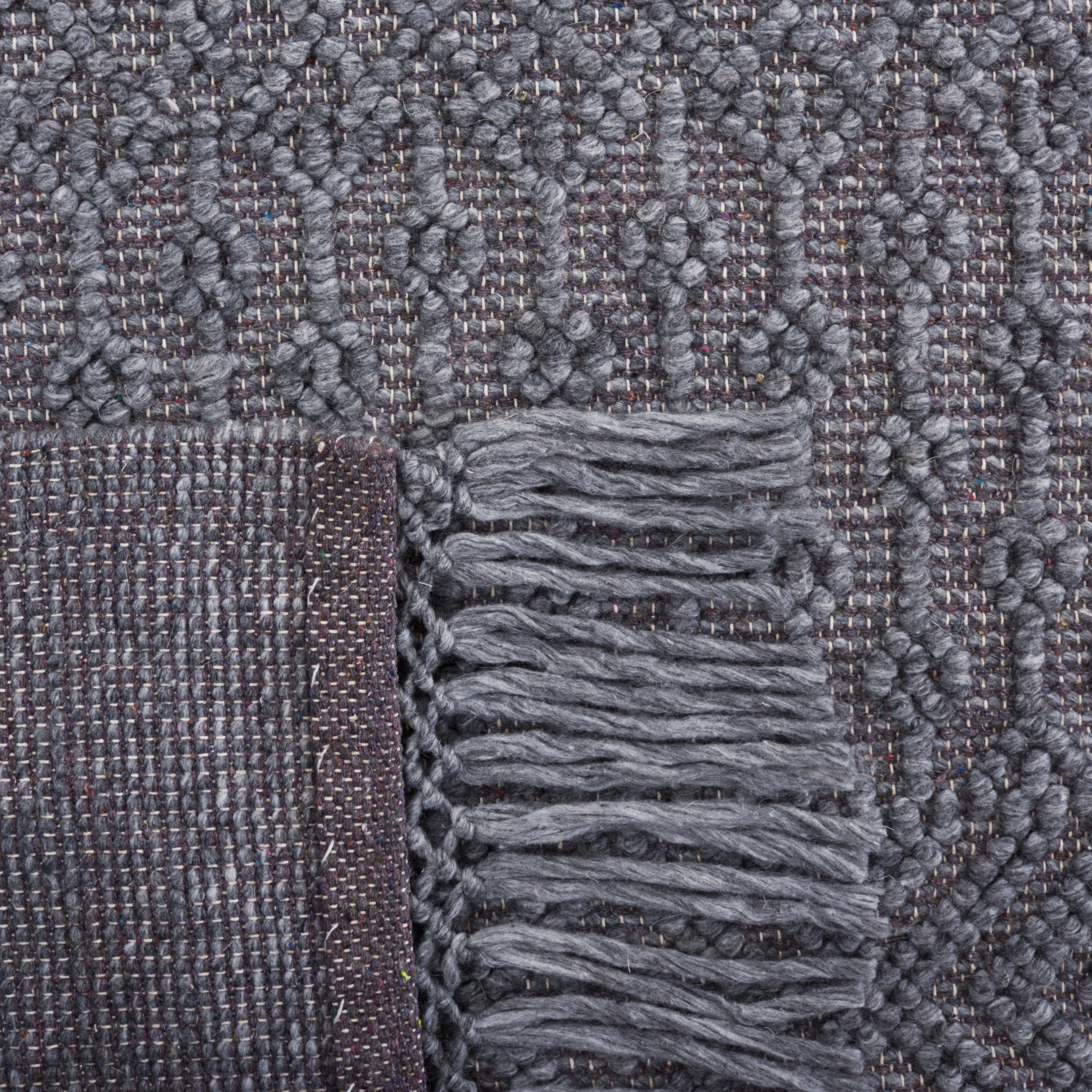 SAFAVIEH Casablanca Braelyn Diamond Area Rug, Dark Grey, 6' x 9'