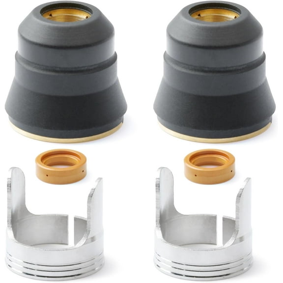2 Pack Tip Kit Replacement for Harbor Freight Titanium Plasma Cutter 45 IPT-45 TI-PC45 56255 56811/65 for Torch IPT-65 TI-PC65 58895