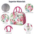 thumbnail image 4 of Womens Pioneer Flower Floral Print Pattern Lunch Box for Work,Insulated Lunch Bag for Women,Loncheras Para Mujer,Leakproof Adult Lunch Bag for Work,Beach,Travel,Picnic,Camping, 4 of 7