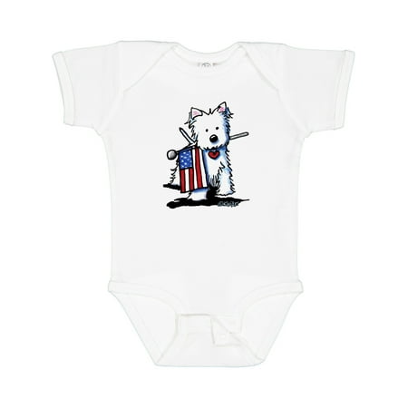 

Inktastic US Flag Westie Gift Baby Boy or Baby Girl Bodysuit