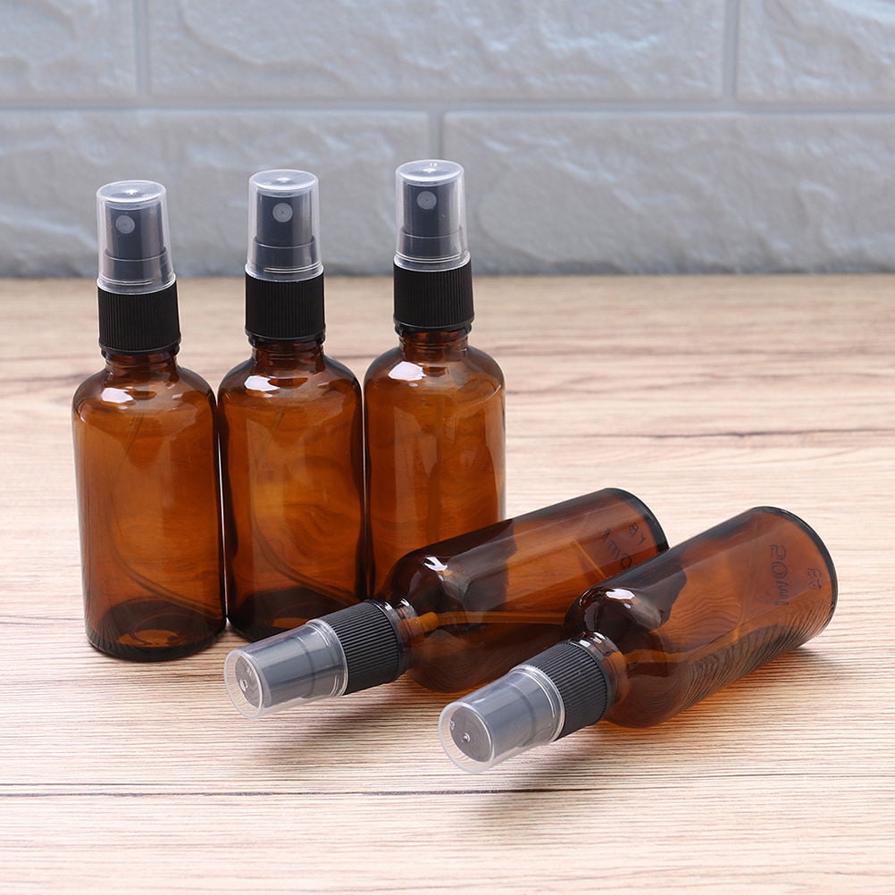 Worgeous  20 Pcs Spray Bottle Atomizer Container Sprayer Travel Brown