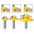 thumbnail image 4 of Premium 3-Piece Woodworking Router Bit Set: 45-Degree Miter Cutter, Sledging & Floor Knives with 12.7mm Ergonomic Handle - Durable, Universal Compatibility for Precision Carving, Ideal for, 4 of 6