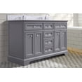 thumbnail image 6 of Ari Kitchen & Bath South Bay 55" Solid Wood Bathroom Vanity in Gray, 6 of 11