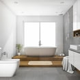 thumbnail image 3 of PiccoCasa Luxury Soft Plush Shaggy Thick Microfiber Bath Mat Floor Mat Non-slip Rubber Back Beige 24" x 35", 3 of 7