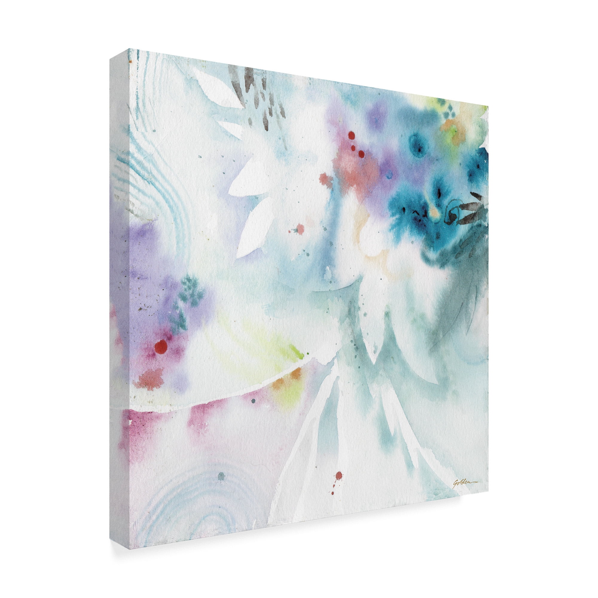 Trademark Fine Art 'Blues Along the Way' Canvas Art by Sheila Golden