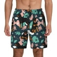 thumbnail image 3 of Uemuo Rottweiler Pattern Mens Swim Trunks Quick Dry Board Shorts with Mesh Lining, Stretch Beach Shorts Quick Dry No-Chafing Board Shorts-Small, 3 of 9