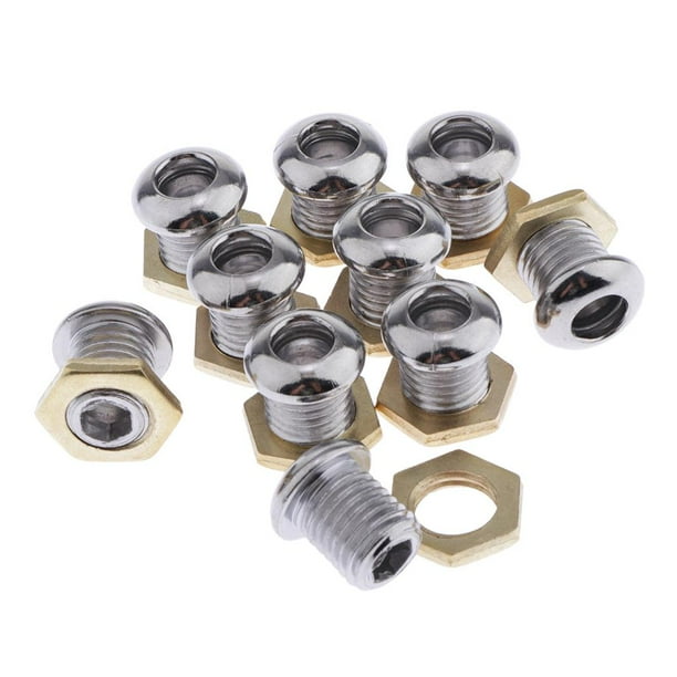 Paquete de 10 respiraderos de batería de fundición a presión de 1/2", accesorios para montaje de kit de bajo