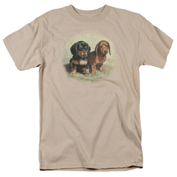 Wildlife - Dachshund Pups - Short Sleeve Shirt - Medium