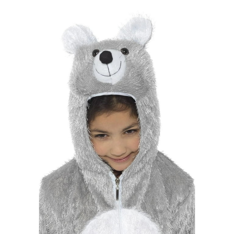 Mouse Costume Medium Kids Grey White Mouse Costume Medium Kids Grey White