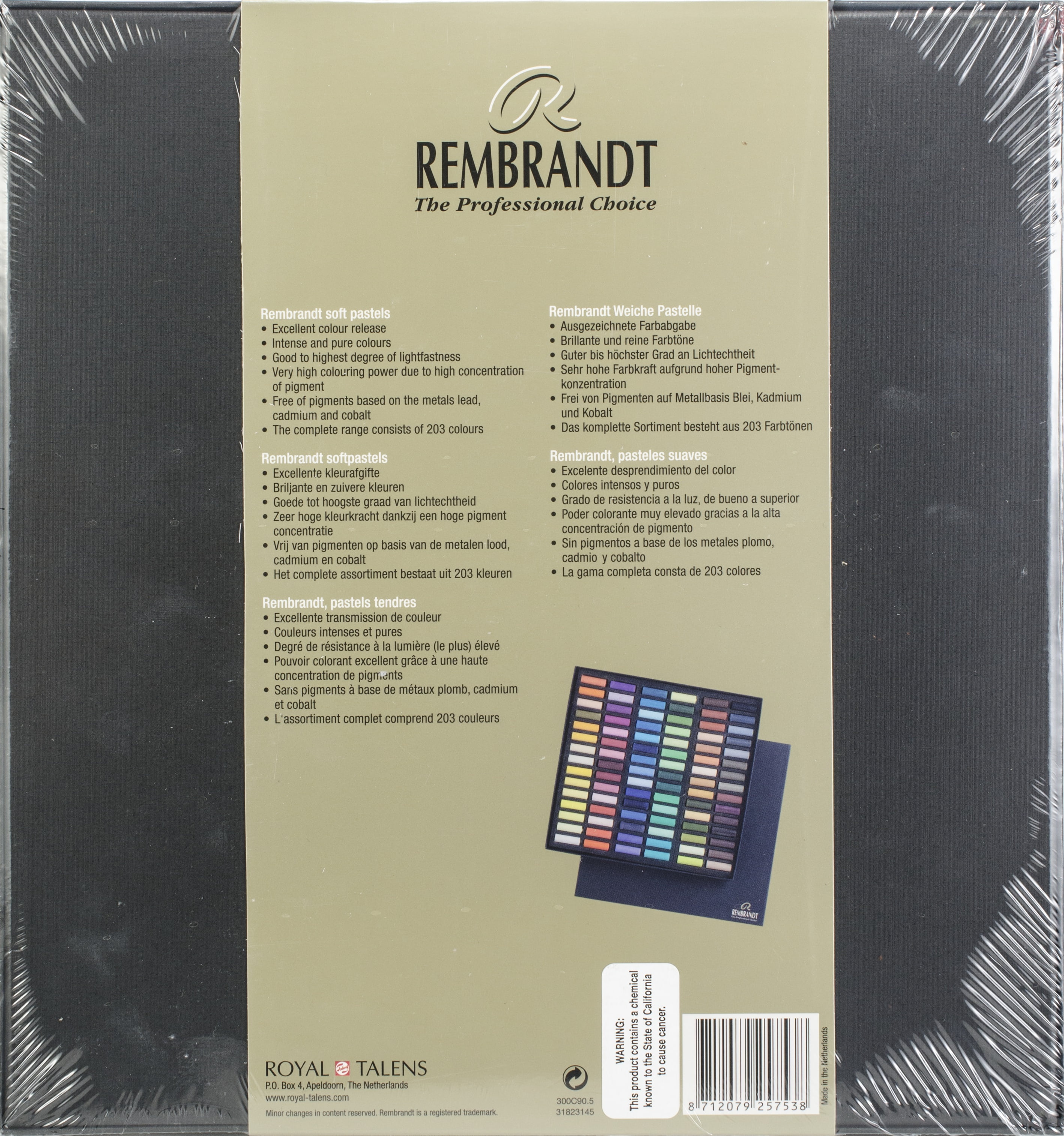 Rembrandt Extra Fine Artists' Quality Soft Pastel Half Stick 60 Set General