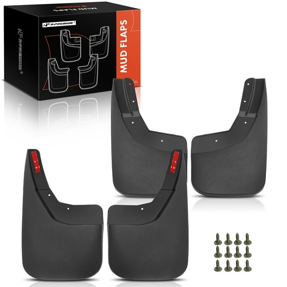 A-Premium Splash Guards Mud Flaps Mudflaps Replacement for Chevrolet Silverado 1500 2500 3500 2500HD 3500HD 2014-2018 Without Fender Flares Excluding Dual Rear Wheels
