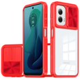thumbnail image 2 of Designed for Motorola Moto G Stylus 5G 2024 Hybrid Cases with Sliding Camera Cover Transparent Back Slim Shockproof Bumper TPU Protective Phone Case Cover [Red], 2 of 7