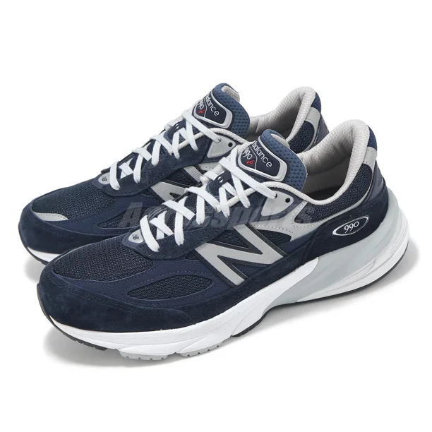 New Balance 990 V6 NB Made In USA Navy White Grey Men Casual Shoes M990NV6-D