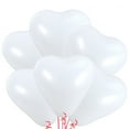 thumbnail image 1 of 20 globos de látex con forma de corazón de 25 cm, gruesos y decorativos, para fiestas, cumpleaños y bodas (blancos)., 1 of 5