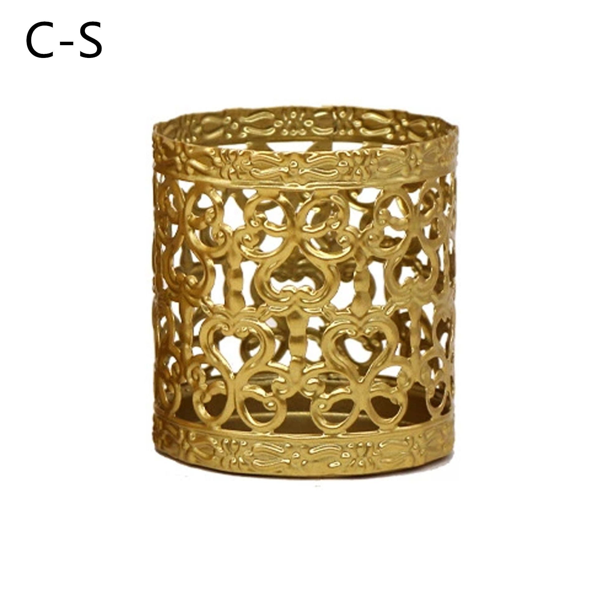 Party Gifts Candlesticks Hollow Metal Candle Stands Wrought Iron