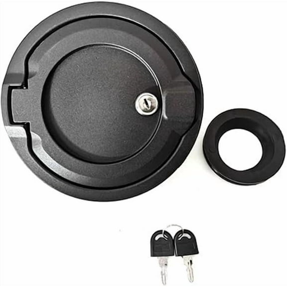 Applicable to Car Protective Locking Gas Covers Tanks Fuel Door Lock With Key Prevents Tampering Compatible For JLU 2018-2023 Enhancing Security