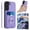 Purple, variant on Allytechgroup Samsung Galaxy S22 Wallet Case for Women Men, Premium PU Leather Shockproof Hand Wrist Slim Fit Back Cover Phone Case for Samsung Galaxy S22, Black