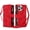 Red, variant on Kryonix Crossbody Case for iPhone 16 Pro Max, RFID Blocking, Card Holder Wallet Cover, Zipper Pocket PU Leather Magnetic Snap Shoulder Strap Large Capacity Purse Protective with Lanyard, Black
