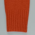 thumbnail image 6 of Juslio Womens Sweaters Pullovers Tops for Women Solid V Neck Long Sleeve Knit Orange, 6 of 7