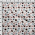 thumbnail image 3 of oneOone Cotton Silk White Fabric Flower Watercolor Quilting Supplies Print Sewing Fabric By The Yard 42 Inch Wide, 3 of 4
