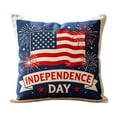 thumbnail image 2 of 4th Of July Independence Day Pillow Covers Patriotic Flag Throw Pillow Cases And Decorative Cushion Covers For Home Sofa Couch, 2 of 7