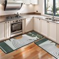 thumbnail image 3 of Kitchen Rugs Sets Of 2,Green Boho Geometric and Plant Pattern (4) Anti Fatigue Kitchen Mat Rugs Non Slip Washable,Decorative Kitchen Floor Mats for Kitchen,Sink,Laundry,17"x47"+17"x47", 3 of 5