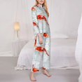 thumbnail image 3 of Balery Koi Fish Corals,Spring Summer Conjunto de Pijama con Estampado para Mujer, Conjunto de Dos Piezas con Manga Larga, Ropa de Dormir Suave con Bolsillos, Pijamas Cómodos-Small, 3 of 7