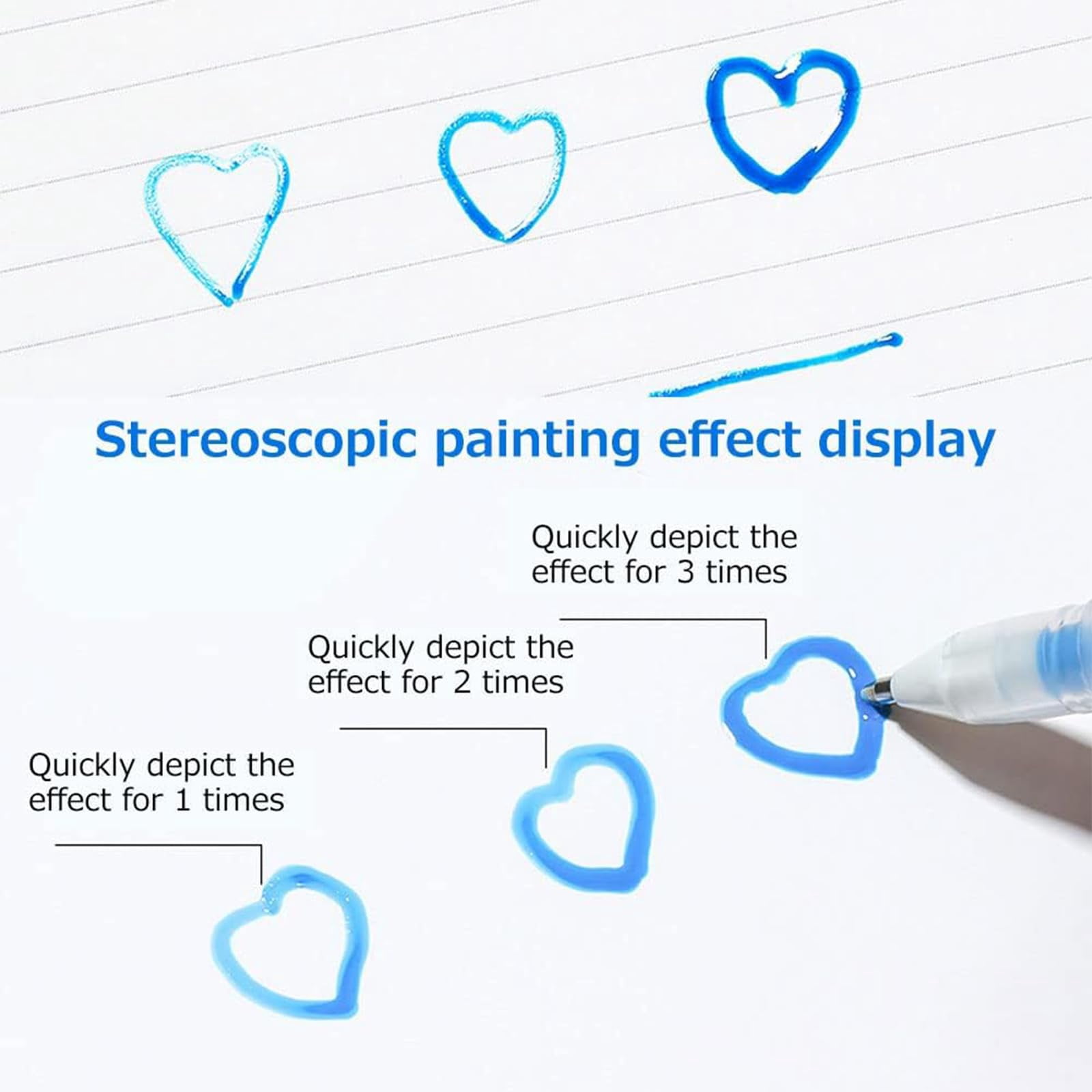 2026 New 3D Jelly Pens, Jelly Roll Glaze 3D Glossy Ink Pens, Colorful Pen Highlighters Markers for Adult Coloring, Nail DIY, Glossy Glaze Pen Smooth for Glass Plastic and More
