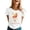 Y375-White, variant on Ichuanyi Womens Fashion Printed Short Sleeve Round Neck T-Shirt Casual Graphic Tee Top Soft Modern Pattern Daily Blouse, Orange, XXL