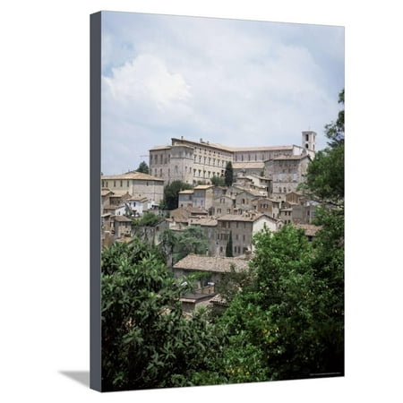 Todi, a Typical Umbrian Hill Town, Umbria, Italy Stretched Canvas Print Wall Art By Tony