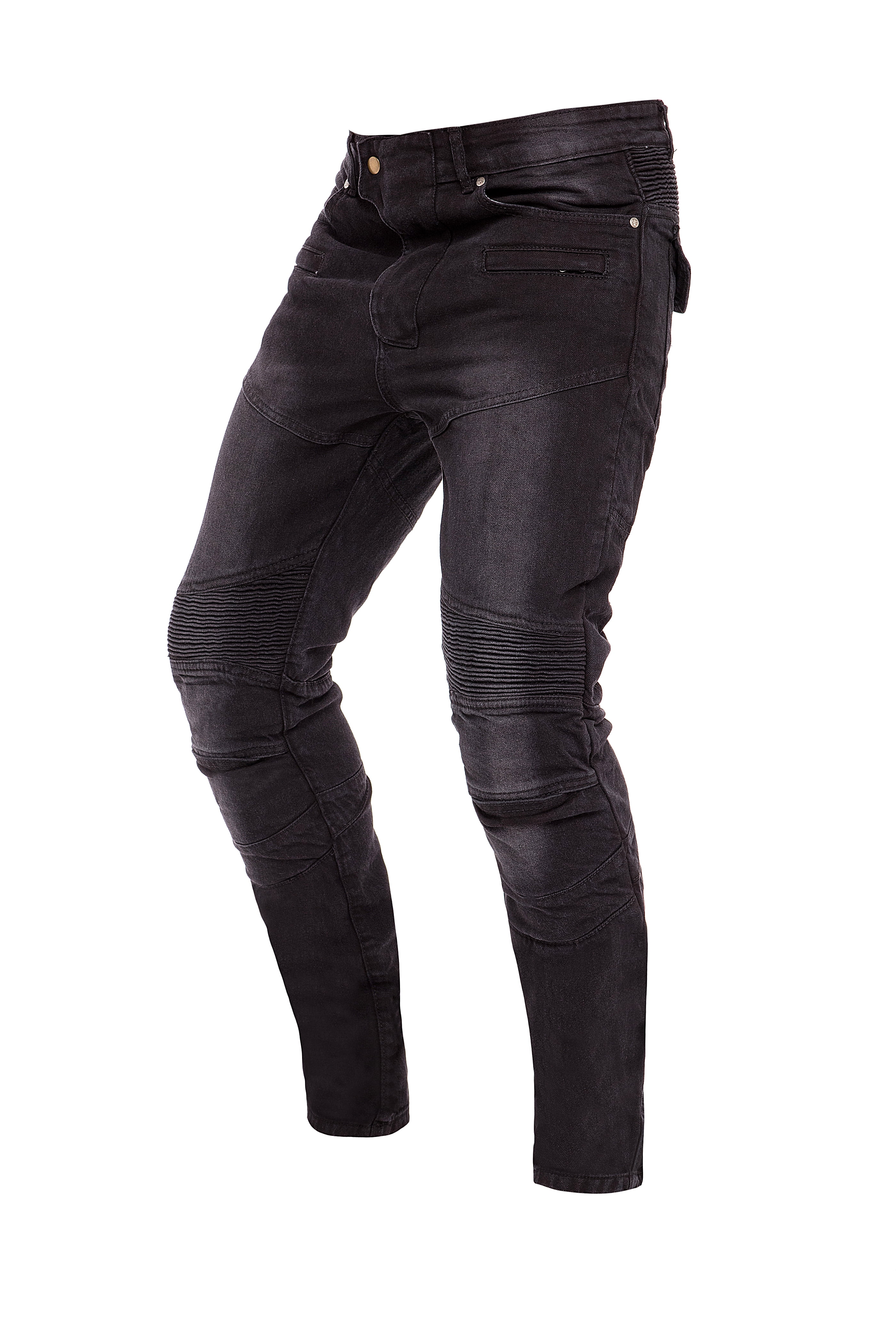 Jeans Women Pants Lady Motorcycle Guards Homologated Reinforced Aramid Black 