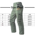 thumbnail image 5 of FRSASU Mens Winter Fleece Warm Cargo Pants Water Resistant Multiple Pockets Long Trousers Soft Shell Mountaineering Tactical Pants Green, 5 of 7