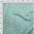 thumbnail image 3 of oneOone Polyester Spandex Mint Green Fabric Abstract Leaf Craft Projects Decor Fabric Printed By The Yard 56 Inch Wide, 3 of 4