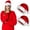 Red-2 PACK, variant on AGCAN 2 Pack Christmas Hat, Santa Hat Holiday Hat for Adults Unisex Women Men Comfort Extra Thicken Velvet Long Fur Xmas Hat for New Year Festive Party Supplies