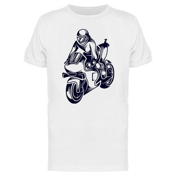 Motorcycle Racer Sport T-Shirt Men -Image by Shutterstock, Male Small