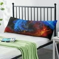 thumbnail image 2 of Moon and Sun Body Pillow Case 20x54 - Stretchy Maternity Pillow Cover with Breathable Starry Night Fabric, 2 of 7