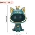 thumbnail image 3 of MesaSe Fortune Cat Storage Sculpture Resin Key Holder Figurine for Home Study (Orange), 3 of 9